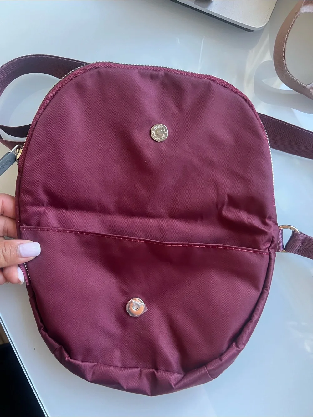 lululemon athl Burgundy Crossbody Bag